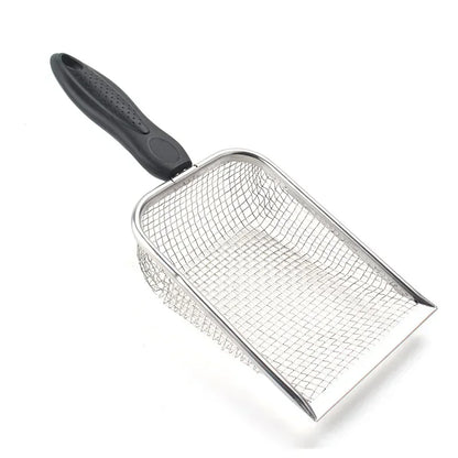 Metal Cat Litter Scoop - Stainless Steel Long Handle Litter Shovel