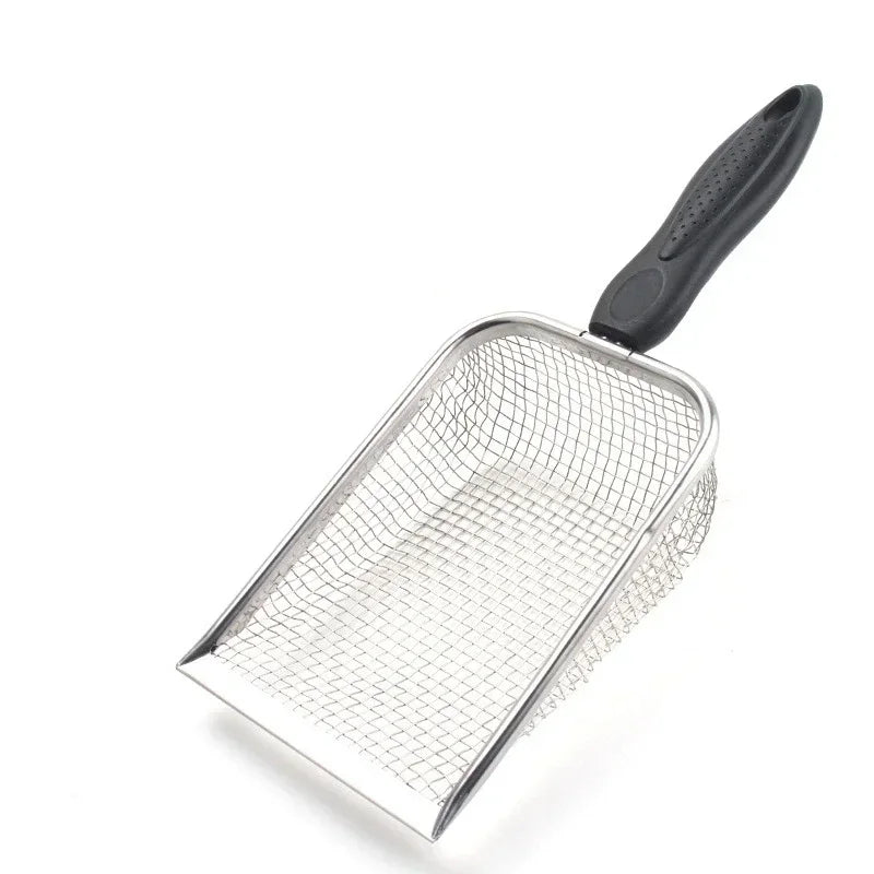 Metal Cat Litter Scoop - Stainless Steel Long Handle Litter Shovel