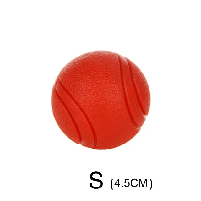 Solid Rubber Dog Ball - Durable Bouncy Chew Toy for Dogs (S-XL Sizes)