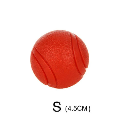 Solid Rubber Dog Ball - Durable Bouncy Chew Toy for Dogs (S-XL Sizes)