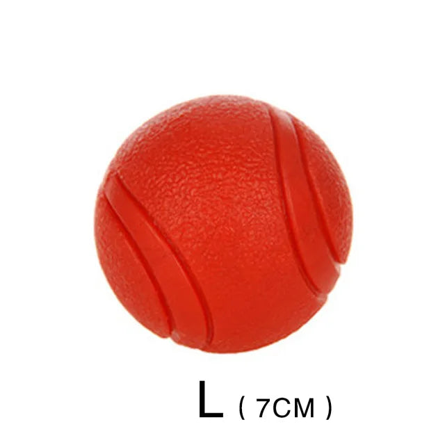 Solid Rubber Dog Ball - Durable Bouncy Chew Toy for Dogs (S-XL Sizes)