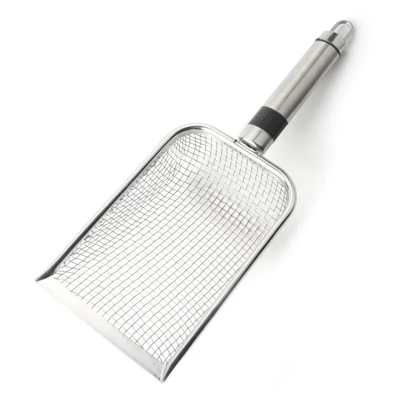 Metal Cat Litter Scoop - Stainless Steel Long Handle Litter Shovel