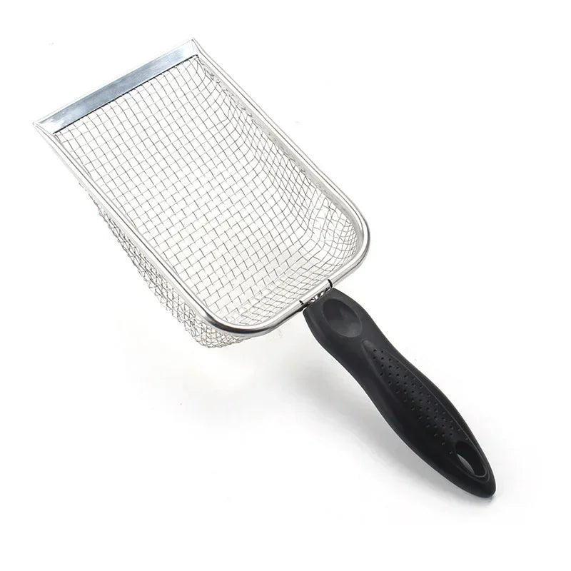Metal Cat Litter Scoop - Stainless Steel Long Handle Litter Shovel