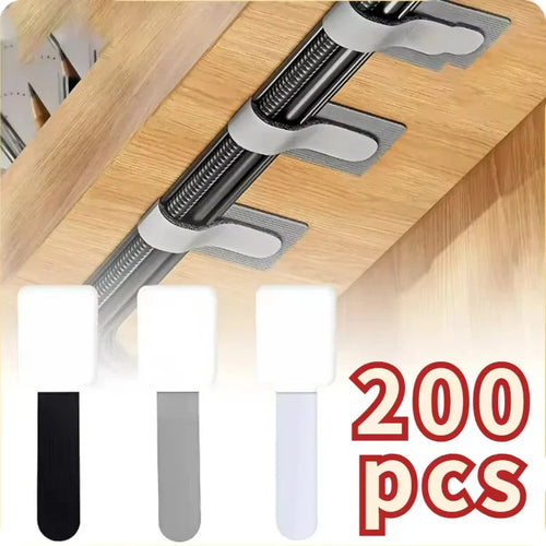 Reusable Cable Organizer - Self-Adhesive Cord Management Straps