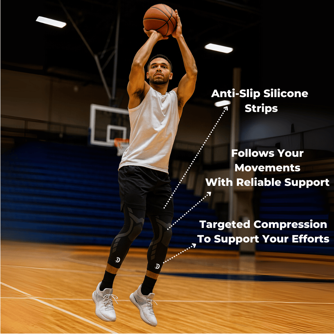 KneeFlex™ Performance Knee Sleeves - Basketball Support & Pain Relief