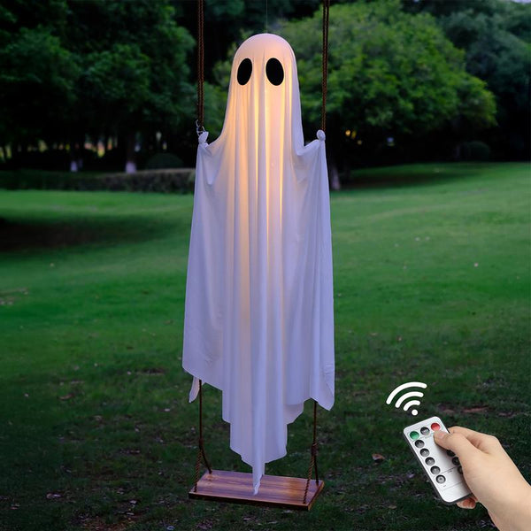 Haunted Swinging Ghost Light Decor
