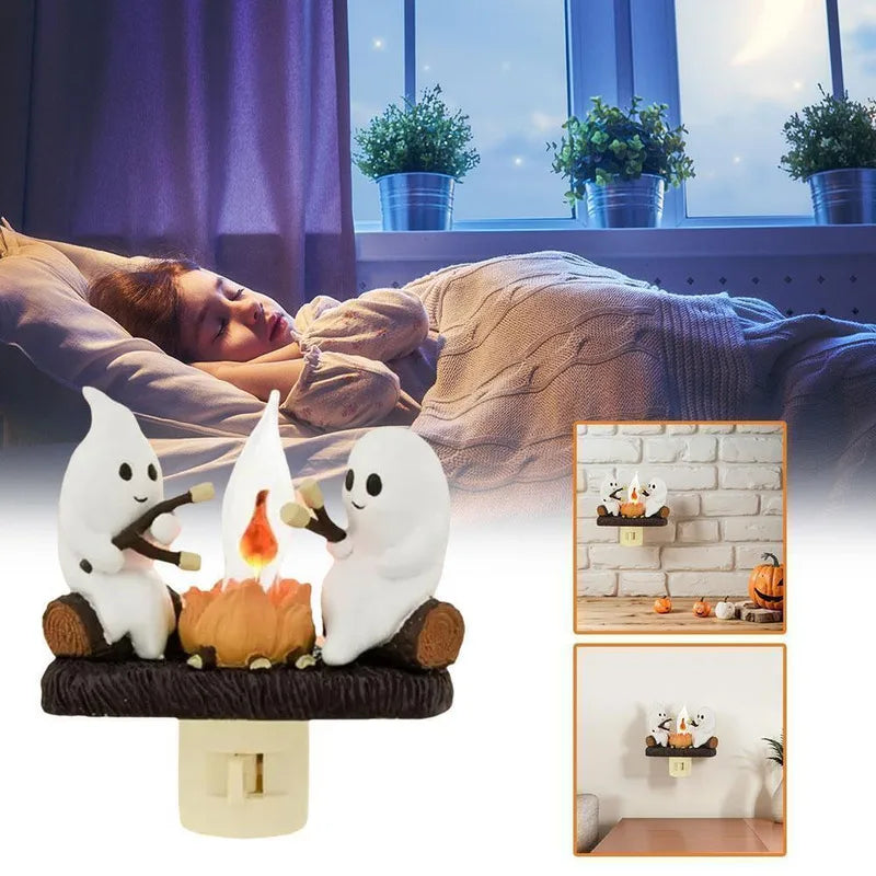 Ghostly Campfire Night Light