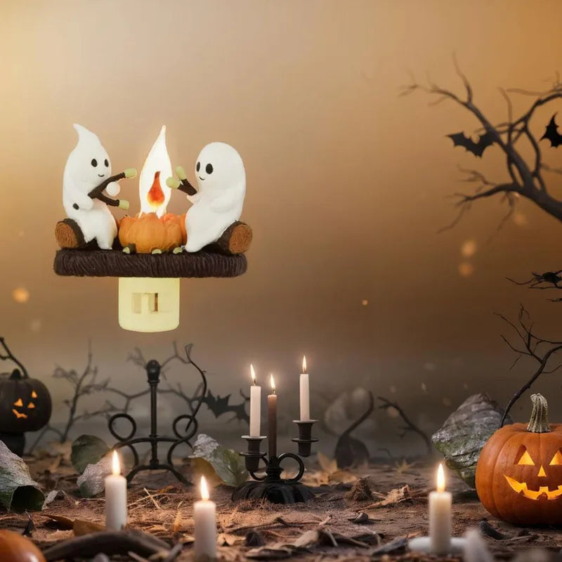 Ghostly Campfire Night Light